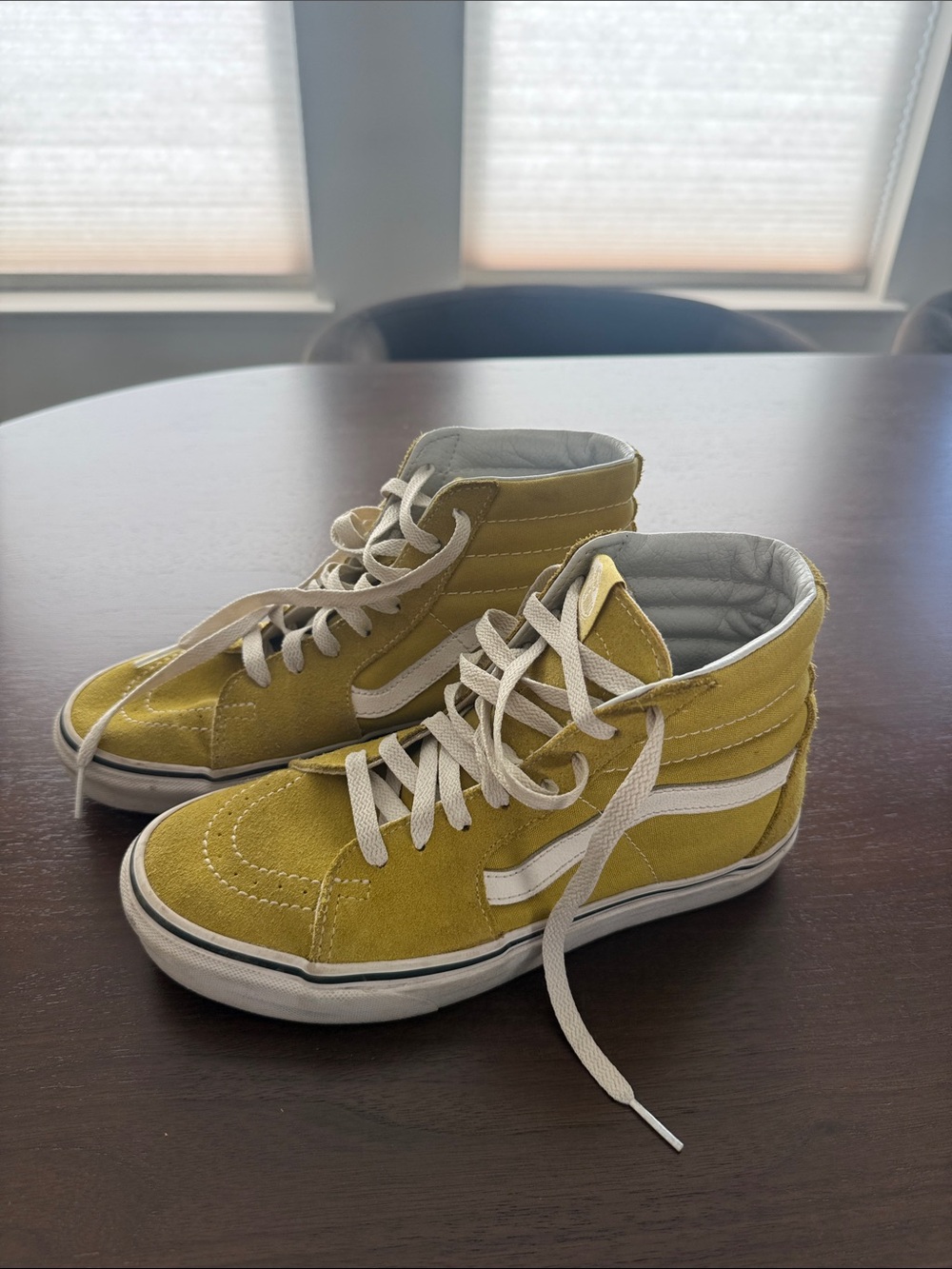 Vans Mustard Yellow Lace-Up High-Top Boots